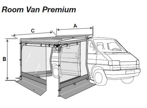 Room Van Premium Markisenvorzelt Fiamma F40van #08210-01-